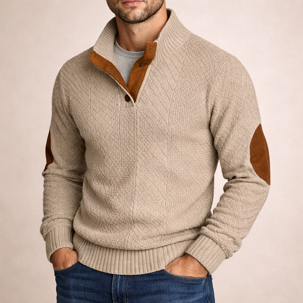 Pullover da uomo in maglia lavorata Autunno/Inverno